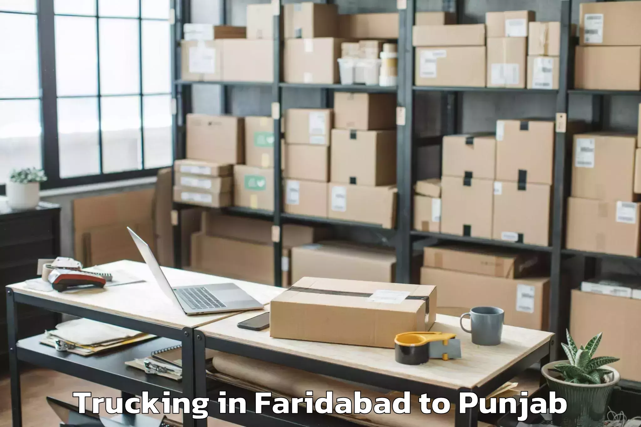 Leading Faridabad to Maur Trucking Provider